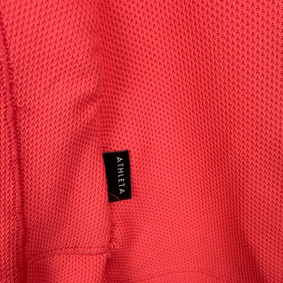 Athleta Activewear Golf Coral Everyday Sleeveless Polo Tank Top Size Large - Picture 5 of 10